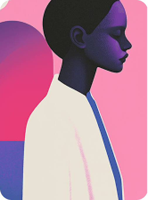 Artistic profile illustration